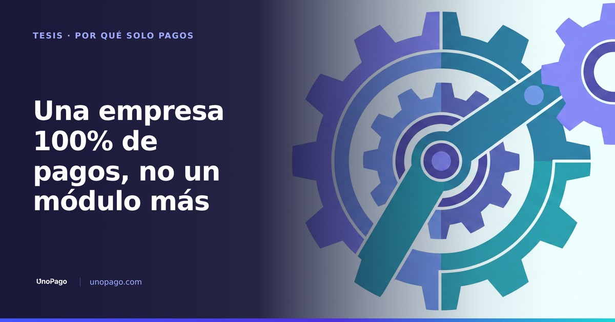 ¿Por qué construir una empresa enfocada 100% en pagos?
